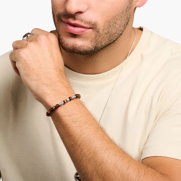 Armband Braun Totenkopf von Thomas Sabo, Schneller Versand - Nordicspectra.de