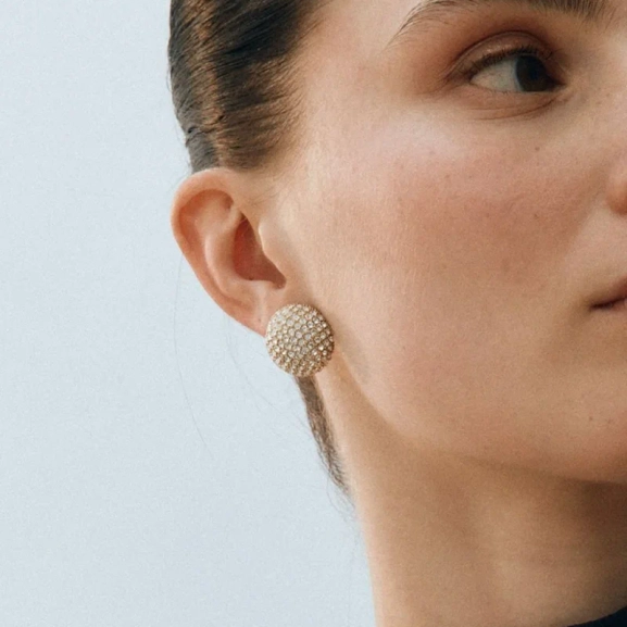 Bead Sparkle Studs Gold - Edblad - Snabb leverans - Gratis paketinslagning