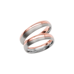 SR3023-4.5 Rose Gold/White Gold - Wedding & engagement rings - Schalins - Scandinavian design - Nordic Spectra