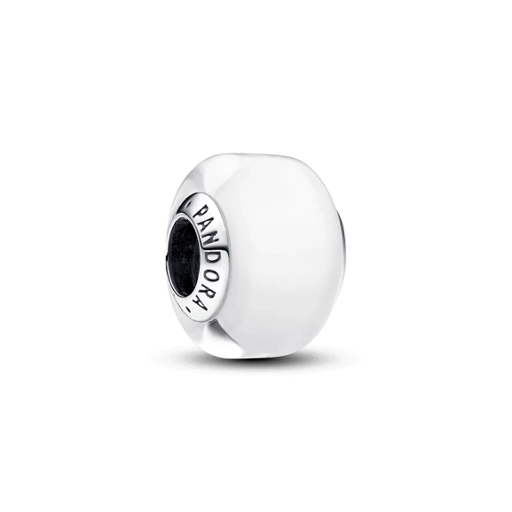Weißes Murano-Glas Mini-Charm - PANDORA - Nordic Spectra