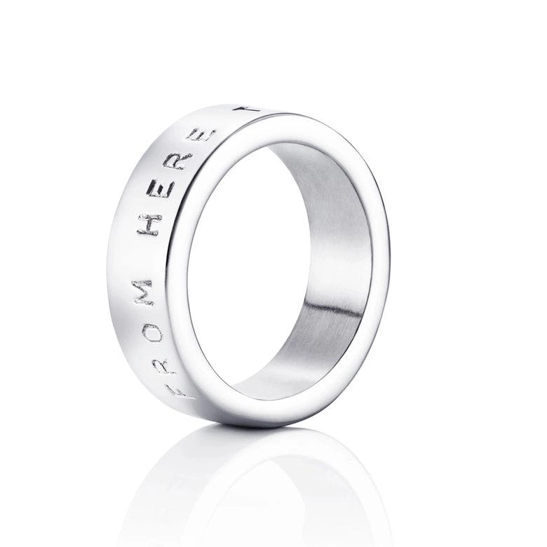 Efva Attling - From Here To Eternity Stamped Ring White Gold