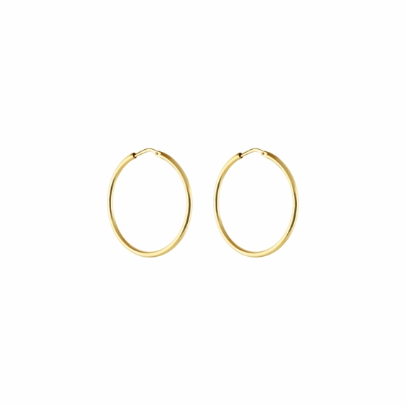 Letters Small Hoop Ear Gold -CU Jewellery - Snabb frakt & paketinslagning - Nordicspectra.se