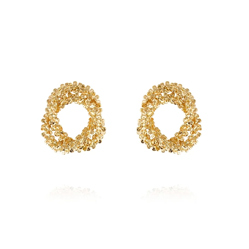 Caroline Svedbom - Gemma Knot Earrings Gold