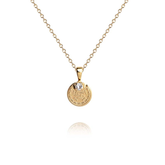 Bohemian Coin Necklace Gold Crystal - Caroline Svedbom - Snabb frakt & paketinslagning - Nordicspectra.se