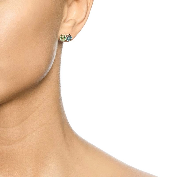 The Sea & I Ear Green Sapphire/Topaz - Efva Attling - Skandinaviska Designsmycken - Nordic Spectra