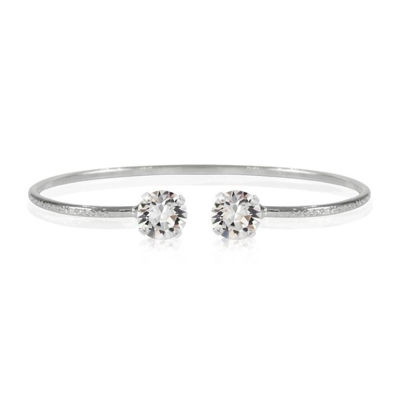 Classic Petite Bracelet Rhodium Crystal - Caroline Svedbom - Nopea toimitus ja lahjapakkaus - Nordic Spectra