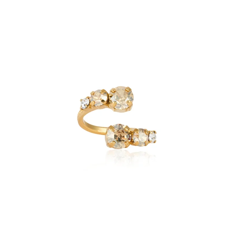 Caroline Svedbom - Halo Ring Gold Golden Shadow