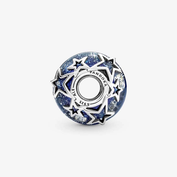 Galaxy Blue & Star Murano Berlock - PANDORA - Snabb frakt & paketinslagning - Nordicspectra.se