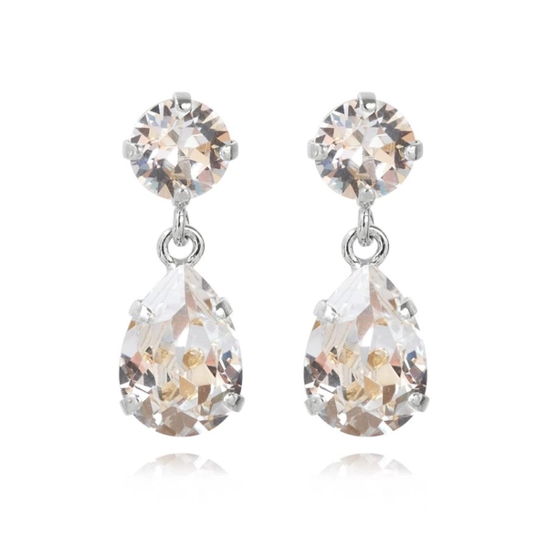 Mini Drop Earring Rhodium Crystal - Caroline Svedbom - Snabb frakt & paketinslagning - Nordicspectra.se