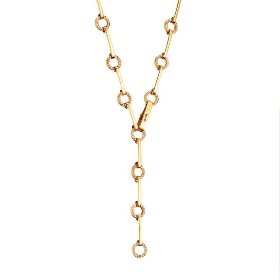 Ring Chain & Stars Necklace Gold - Efva Attling halsband - Snabb frakt & paketinslagning - Nordicspectra.se