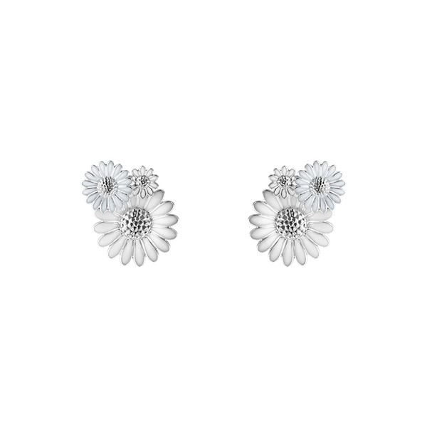 Daisy x Stine Goya Vita Örhängen - Georg Jensen - Skandinaviska designsmycken - Nordic Spectra