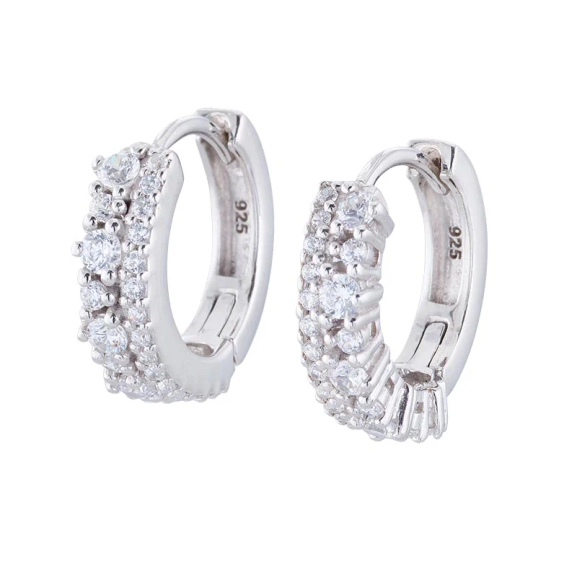 Circle of Trust Örhängen i sterlingsilver med cubic zirconia