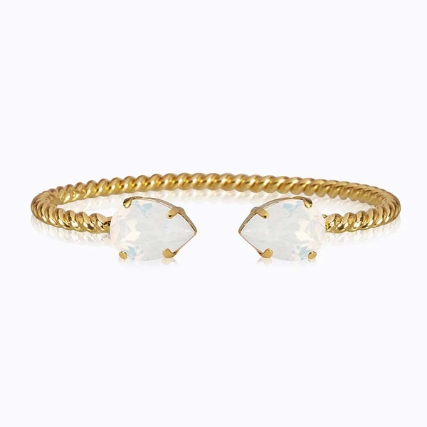 Mini Drop Bracelet Gold White Opal - Caroline Svedbom - Snabb frakt & paketinslagning - Nordicspectra.se