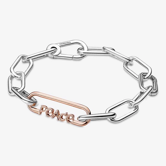 PANDORA ME Styling Peace Word Link Rosé - PANDORA - Snabb frakt & paketinslagning - Nordicspectra.se