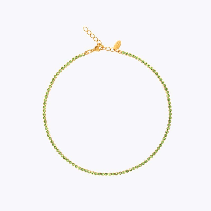 Caroline Svedbom - Siri Necklace Gold Peridot