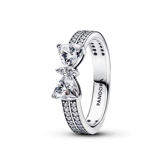 Glittrande Ring med Rosett - PANDORA - 1-2 dagar leverans - Gratis paketinslagning