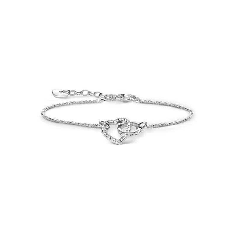 Thomas Sabo - Together Armband Glittrande Silverhjärta