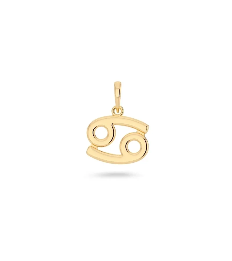 Zodiac Sign Cancer Gold - Edblad - Snabb leverans - Gratis paketinslagning