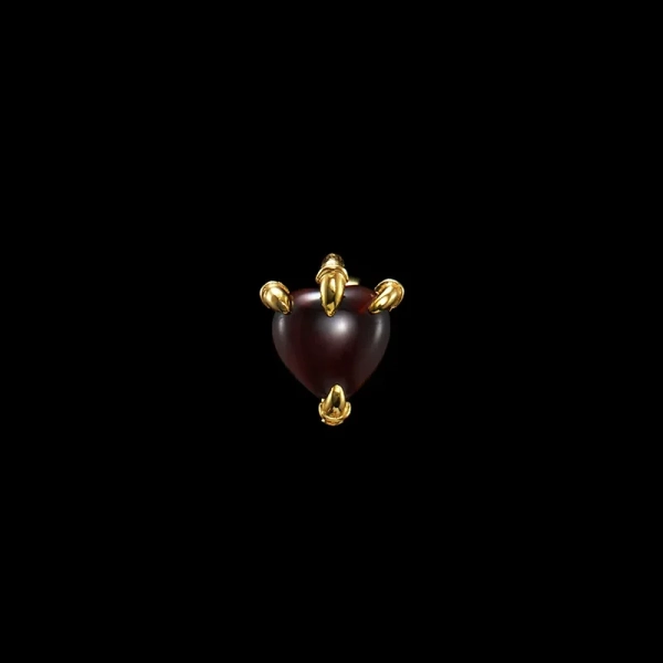 Claw Stud Red Garnet Gold - Maria Nilsdotter - 1-2 dagars leverans - Nordic Spectra