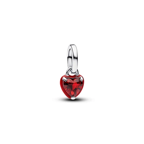 Mini-Anhänger „Rotes Chakra-Herz“ von Pandora ME aus echtem Silber