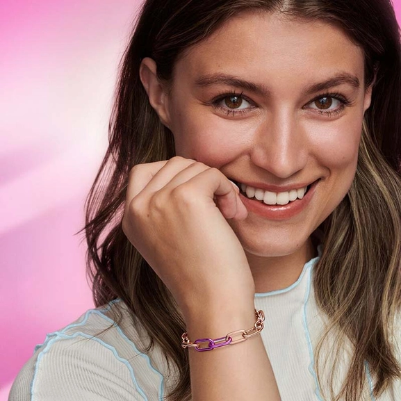 PANDORA ME Styling Shocking Double Link Lila - PANDORA - Snabb frakt & paketinslagning - Nordicspectra.se