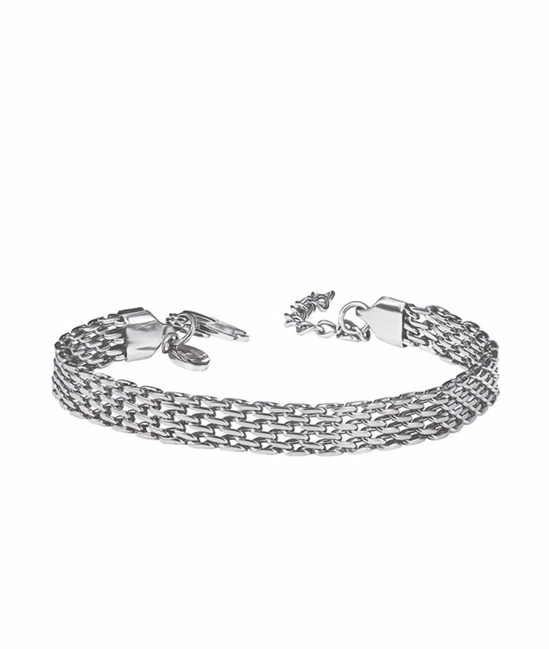 CHLOE Wide Armband Stål - Astrid & Agnes - Snabb frakt & paketinslagning - Nordicspectra.se
