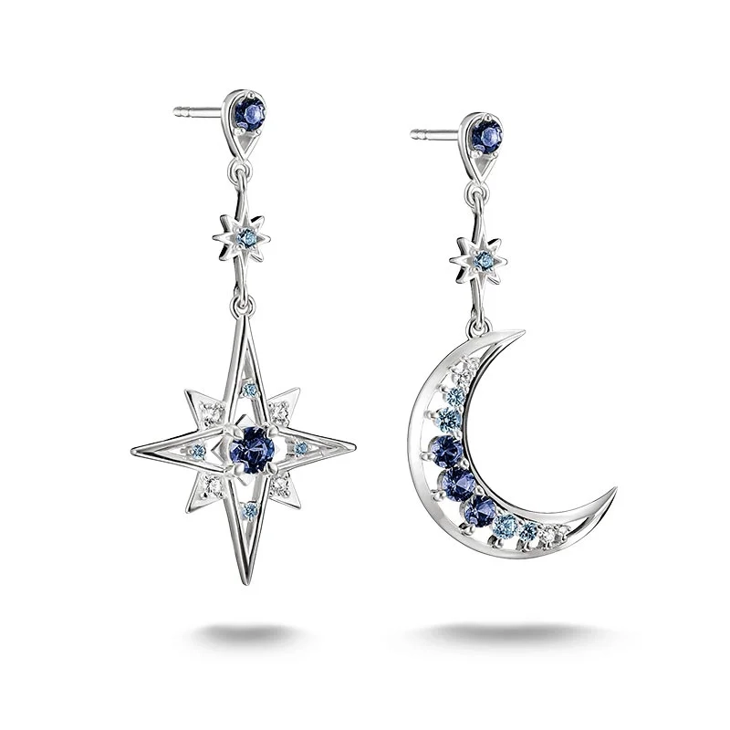 Thomas Sabo - Blå Stjärna & Måne Örhängen