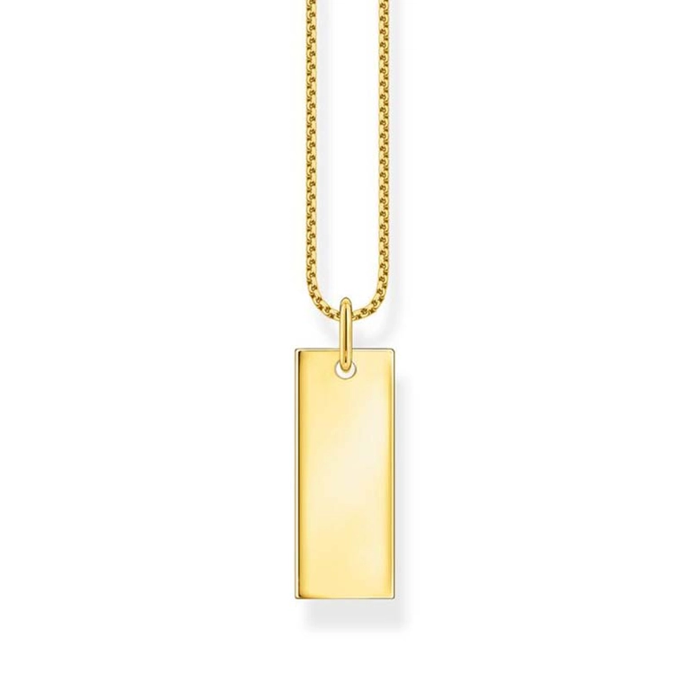 Halsband Bred Tag Guld - Thomas Sabo halsband - Snabb frakt & paketinslagning - Nordicspectra.se
