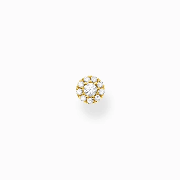 Einzel Ohrstecker Weiße Steine Gold - Thomas Sabo - Nordic Spectra