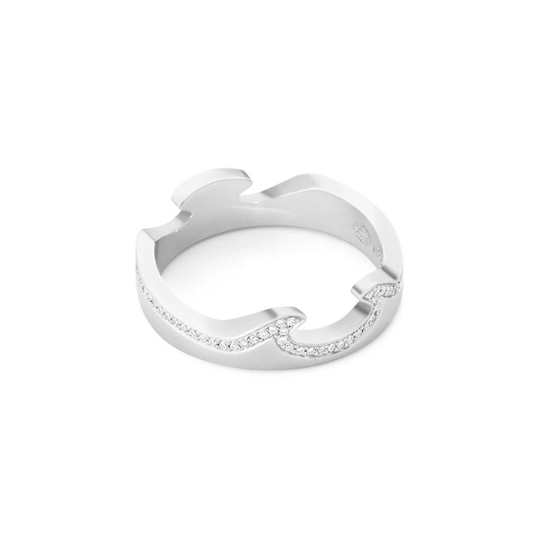 Fusion Zwei Teile Ring WG/WG/Diamant von Georg Jensen, Schneller Versand - Nordicspectra.de
