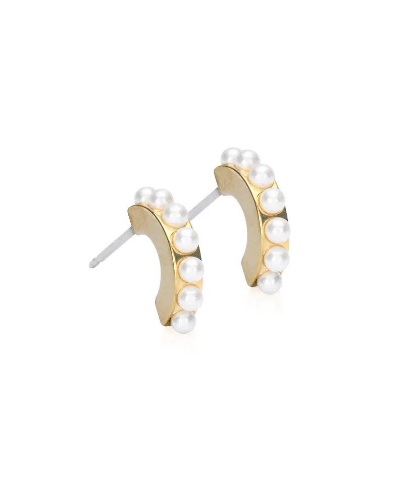 Blomdahl - GT Pendant Pearl Curved 10 mm White