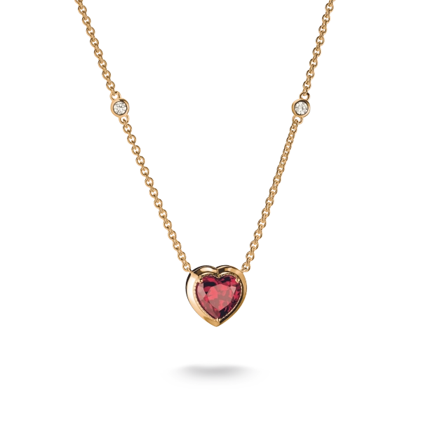 Elyndra-halsband från Thomas Sabo med hjärtformat rött hänge