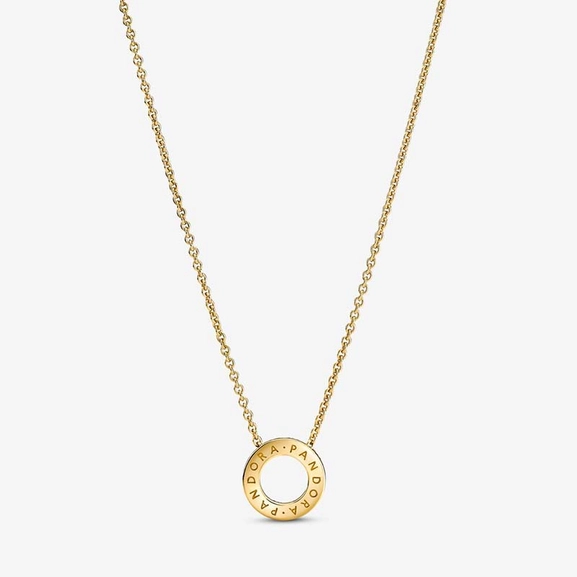 Pandora Glittrande Halsband Logotyp Guld - PANDORA - Snabb frakt & paketinslagning - Nordicspectra.se