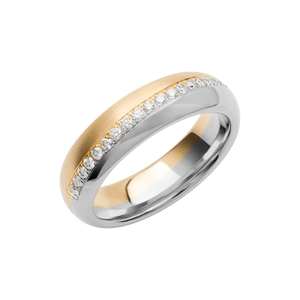 SR4022 Guld/Vitguld - Vigsel- & förlovningsringar - Schalins - Fri storleksändring* - Nordic Spectra