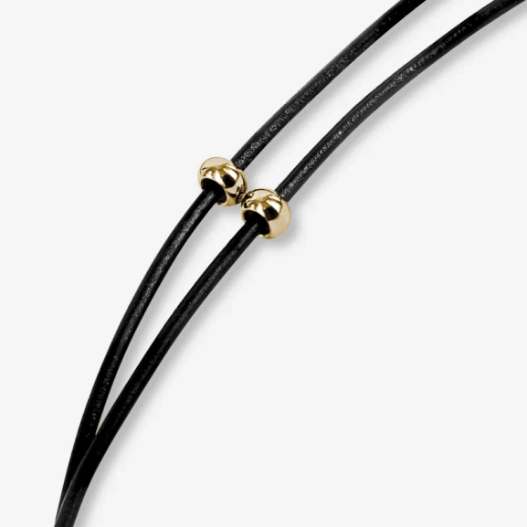 ANGELINA Leather 30 mm Guld - Astrid & Agnes - Nordic Spectra