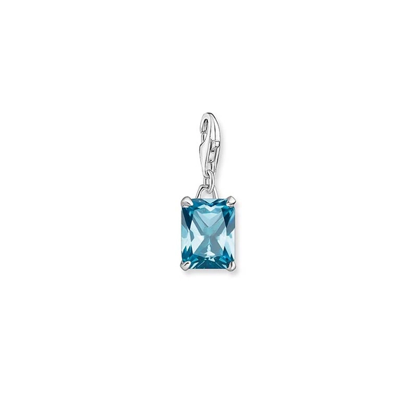 Charm-Anhänger Großer Stein Blau von Thomas Sabo, Schneller Versand - Nordicspectra.de