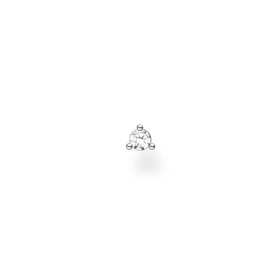 Einzel Ohrstecker Weisser Stein von Thomas Sabo, Schneller Versand - Nordicspectra.de