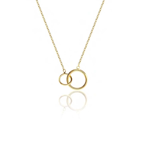 Mini Circle Necklace Gold - Sophie By Sophie - Snabb frakt & paketinslagning - Nordicspectra.se