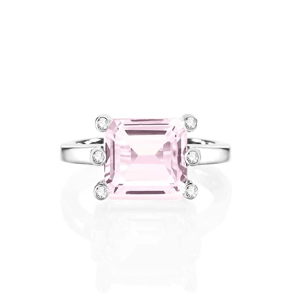 Beautiful Dreamer Ring - Morganite White Gold von Efva Attling, Schneller Versand - Nordicspectra.de