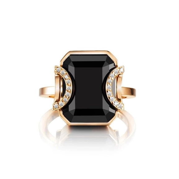 Little Magic Star Ring Onyx Gold - Efva Attling ringar - Snabb frakt & paketinslagning - Nordicspectra.se