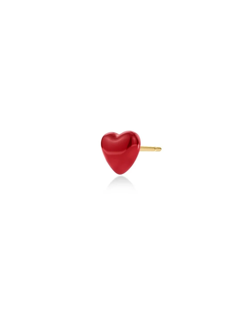 Edblad - Heart One Stud Enamel Gold