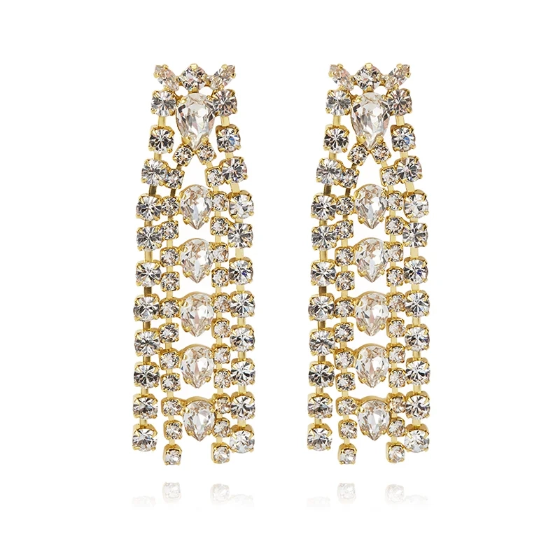 Caroline Svedbom - Mini Penelope Earrings Gold Crystal