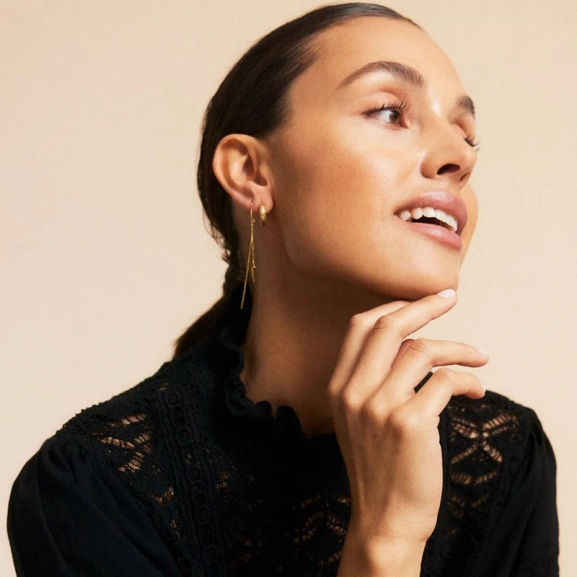 Peak Chain Earrings Gold - Edblad - Snabb frakt & paketinslagning - Nordic Spectra