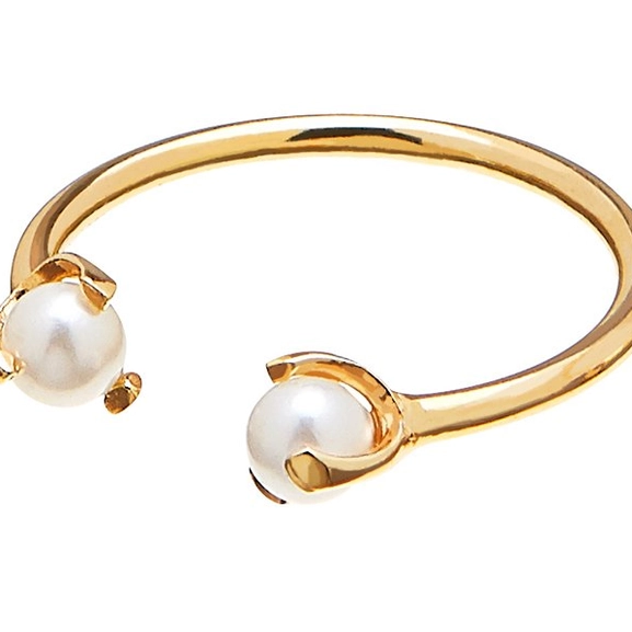 Pearl Small Ring Gold -CU Jewellery - Snabb frakt & paketinslagning - Nordicspectra.se