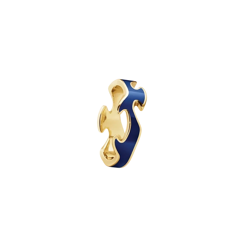 Georg Jensen – Fusion Mittring Guld Blå