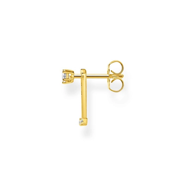 Ear Jacket Vita Stenar Guld - Thomas Sabo örhängen - Snabb frakt & paketinslagning - Nordicspectra.se