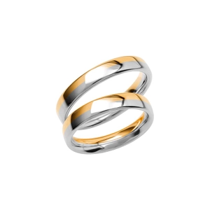 SR3017-4 Gold/White Gold - Wedding & engagement rings - Schalins - Scandinavian design - Nordic Spectra