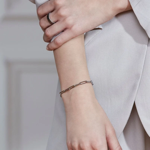 Ivy Chain Bracelet L Steel - Edblad - Snabb leverans - Gratis paketinslagning