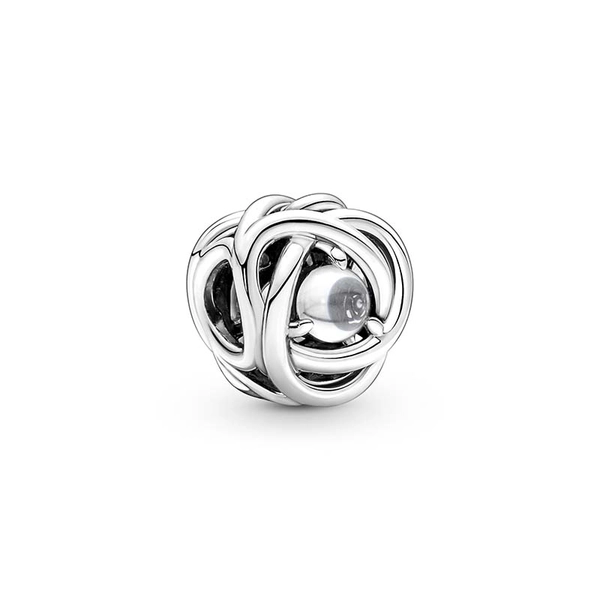 April Geburtsstein Klarer Ewigkeitskreis Charm von PANDORA, Schneller Versand - Nordicspectra.de