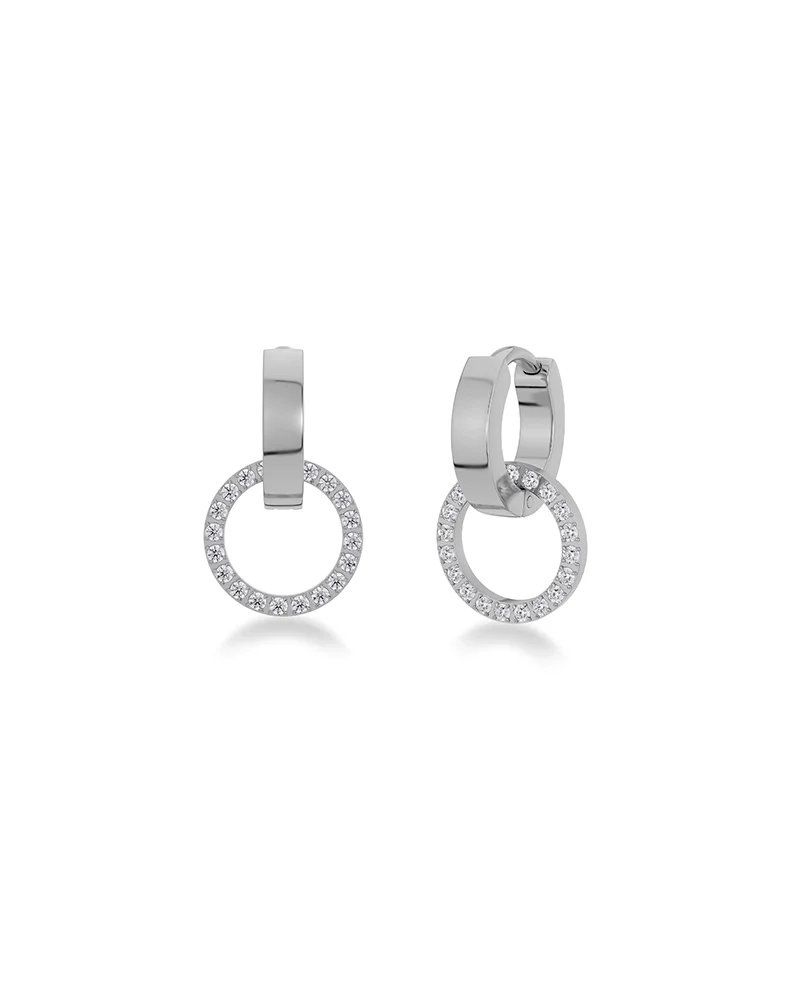 Eternal Orbit Earrings Silver